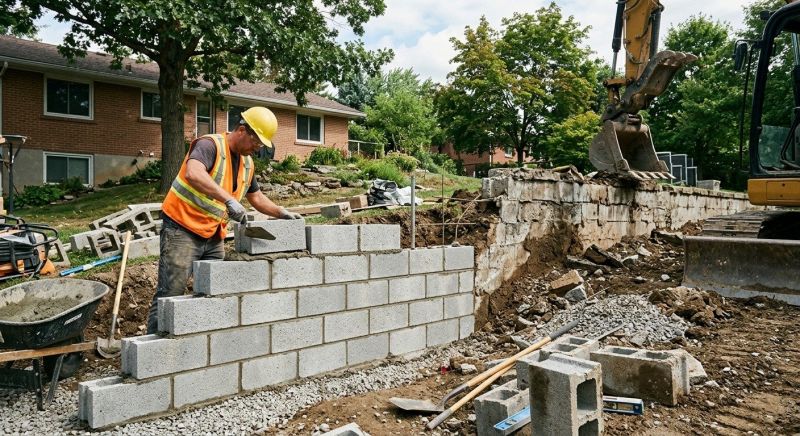 Block Wall Installation in Woonsocket, RI