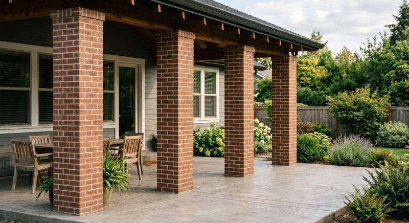 Brick Columns Installation in Framingham, MA