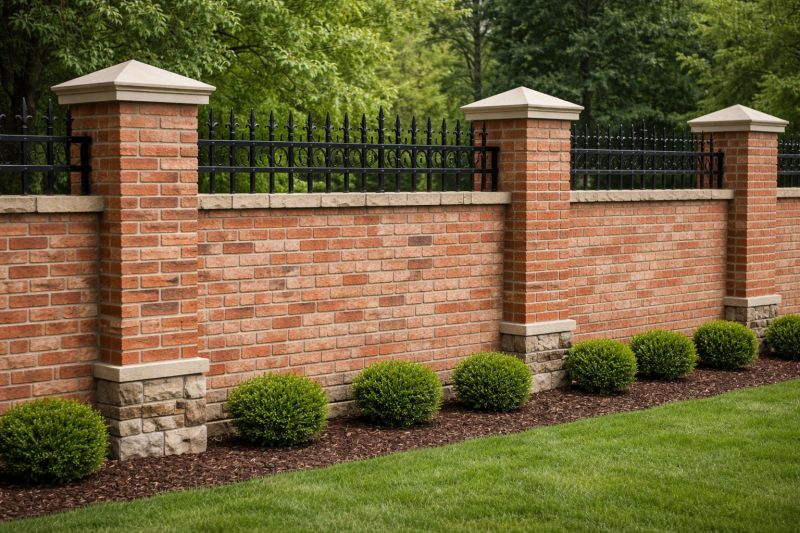 Brick Fence Installation in Framingham, MA