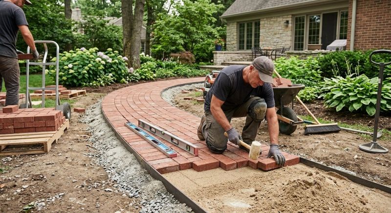 Brick Hardscape Installation in Braintree, MA
