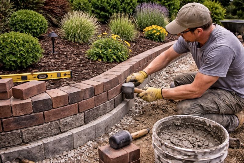 Brick Hardscape Installation in Holden, MA