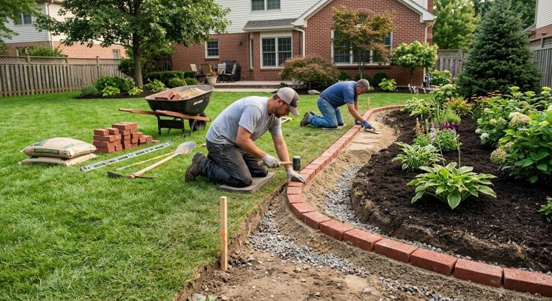 Brick Hardscaping Installation in Brockton, MA