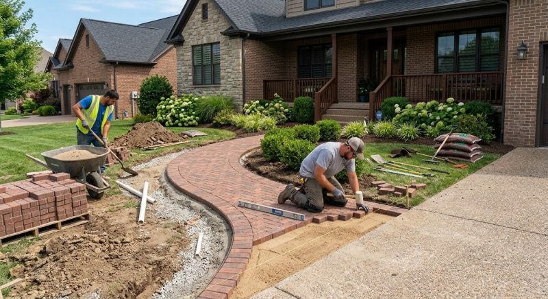 Brick Hardscaping Installation in Everett, MA