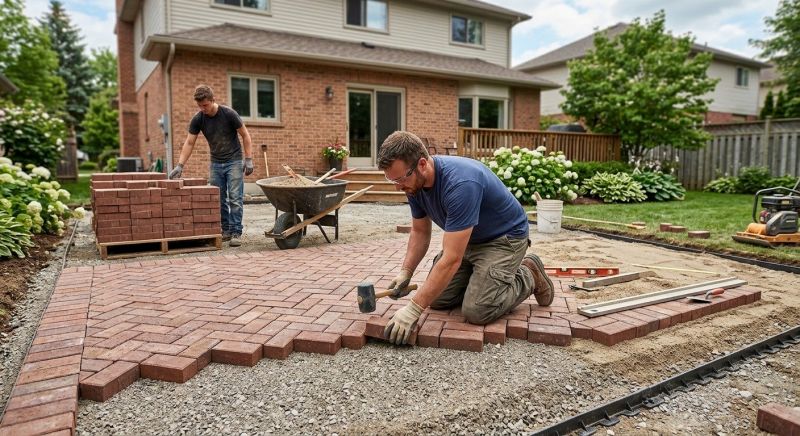 Brick Paving Installation in Hyde Park, MA