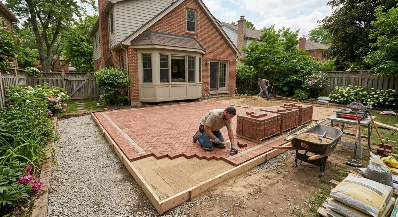 Brick Paving Installation in Framingham, MA