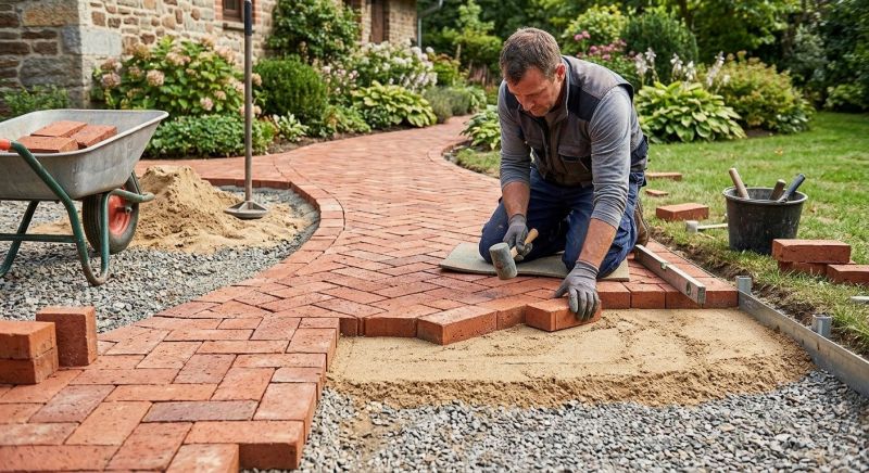 Brick Paving Installation in Newton, MA