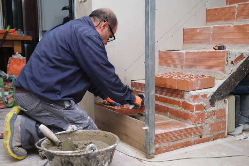 Brick Stairs Installation in Framingham, MA