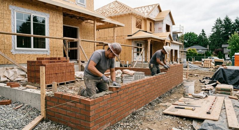 Brick Wall Installation in Avon, MA