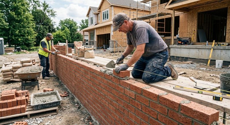 Brick Wall Installation in Clinton, MA