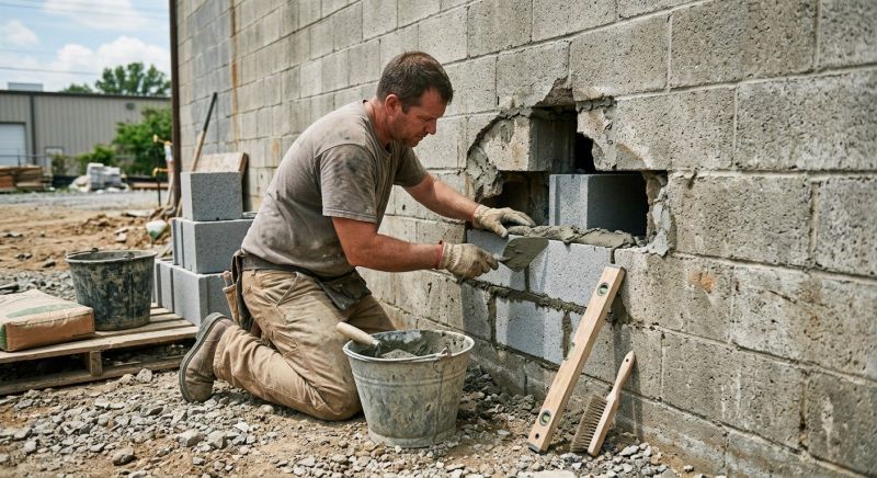 Cinder Blocks Installation in Lincoln, MA