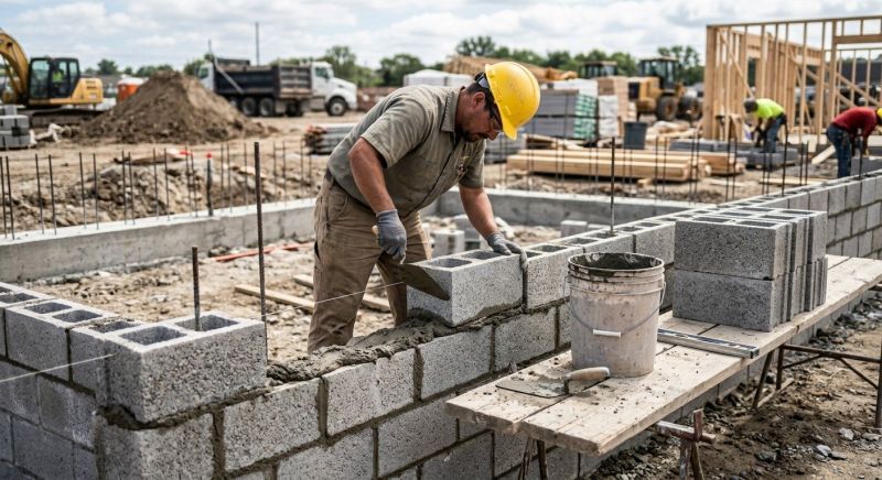 Concrete Blocks Installation in Groton, MA