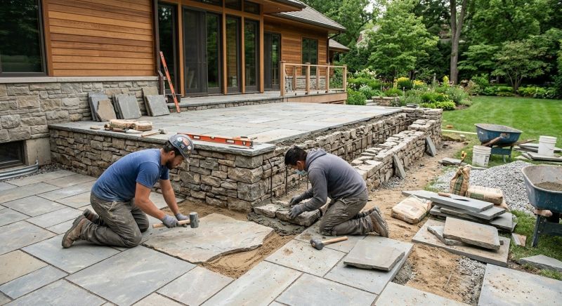 Deck Masonry Installation in Framingham, MA